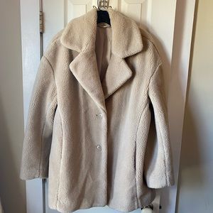 & Other Stories faux shearling teddy coat